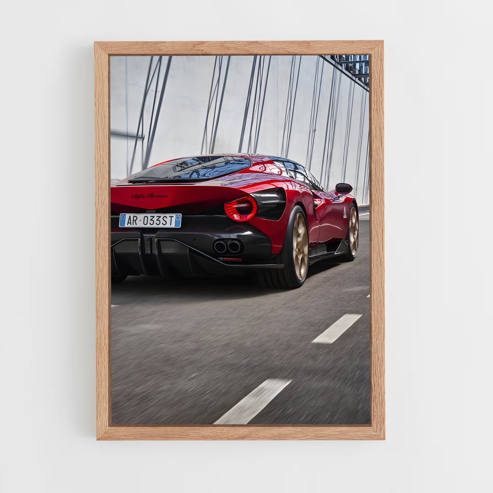 Poster Stradale D'une – affiche Alfa Romeo (vue 4)